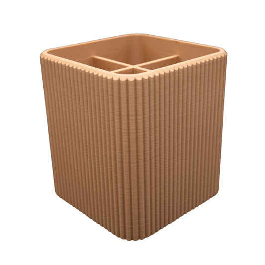 Minimalist Desk Organizer Cup - Tan